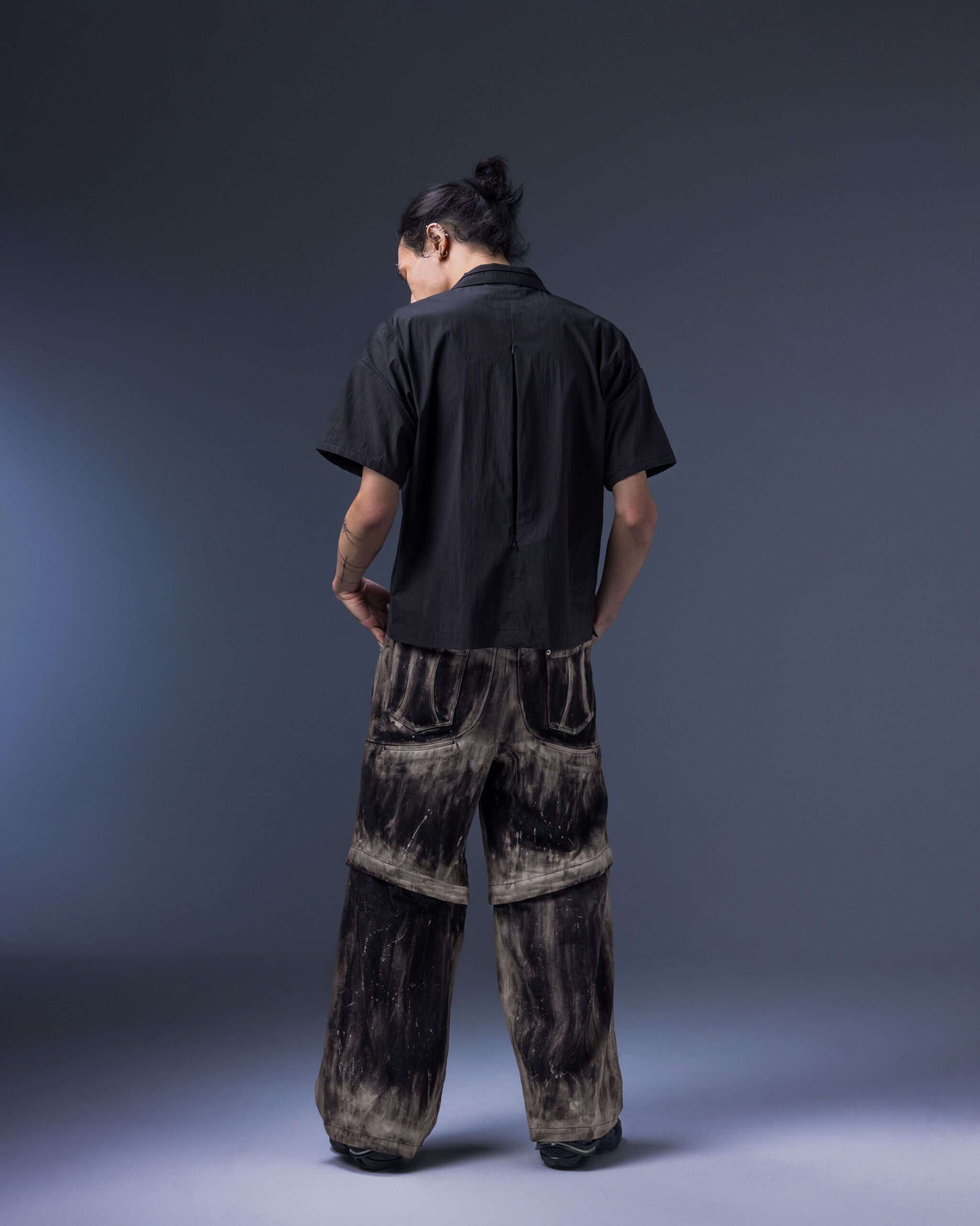 Modular – Elytra Dual-Zip Short Top(black)