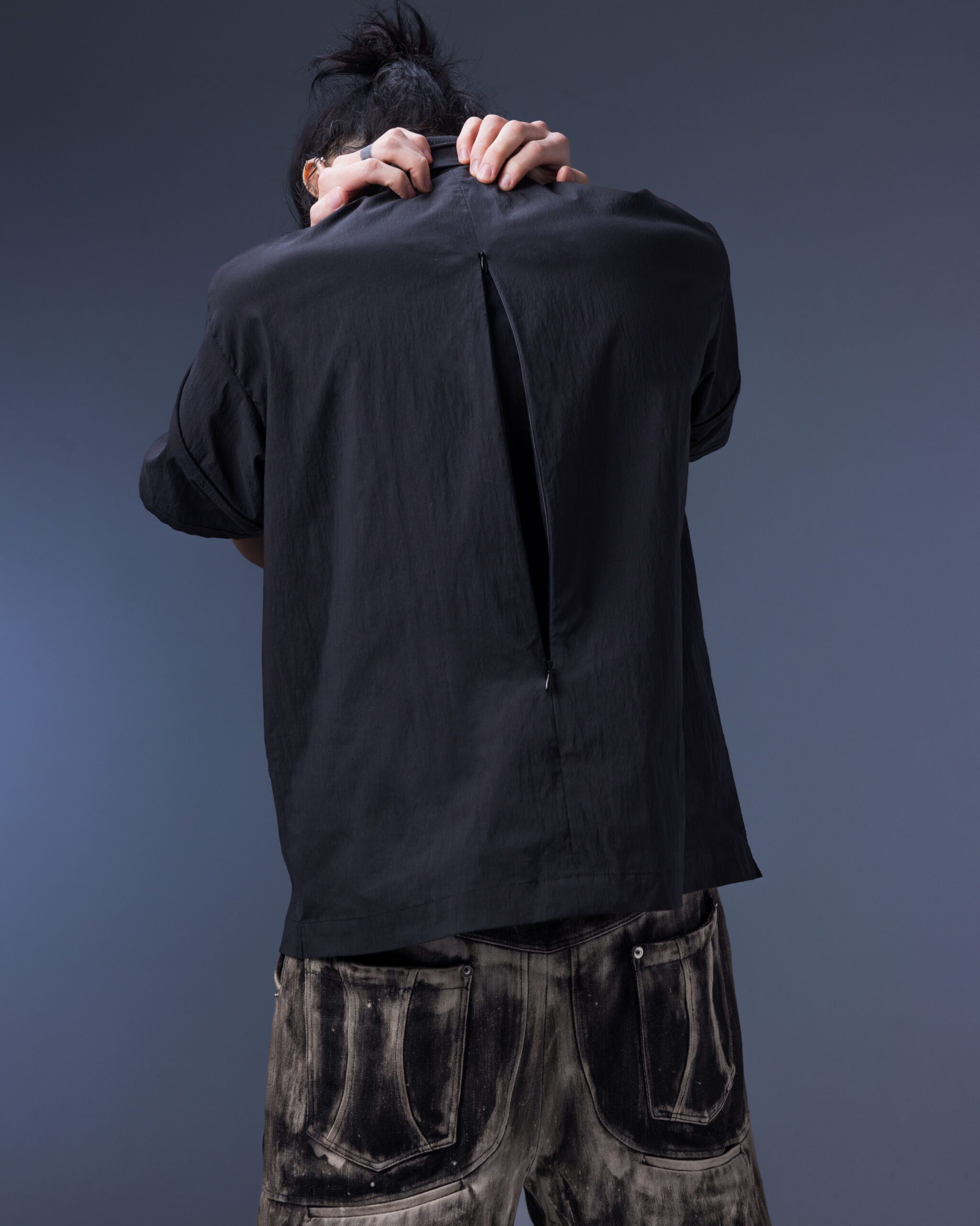 Modular – Elytra Dual-Zip Short Top(black)