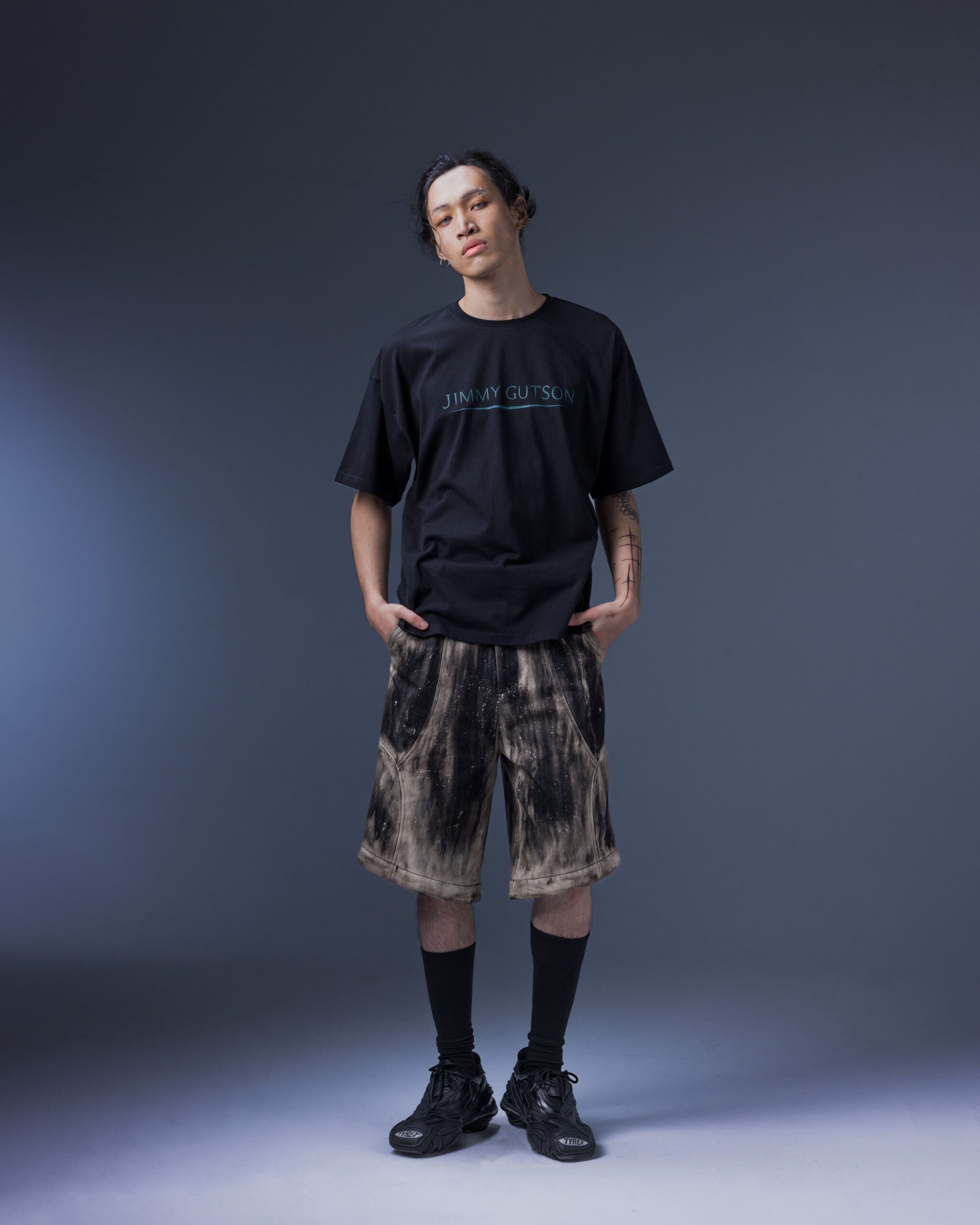 202504050293-3 Scarab Graphic T-Shirt(black)