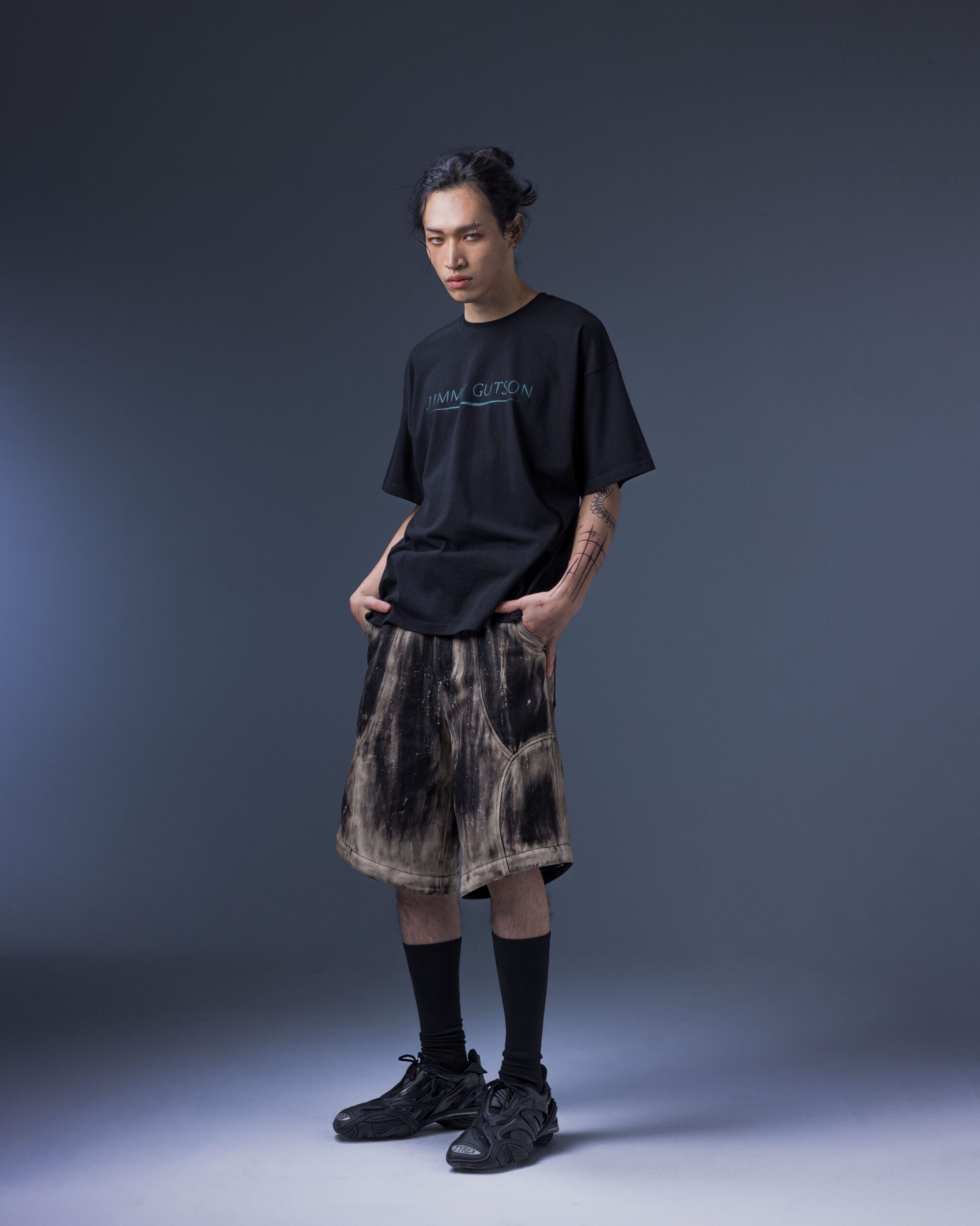 202504050294 Scarab Graphic T-Shirt(black)