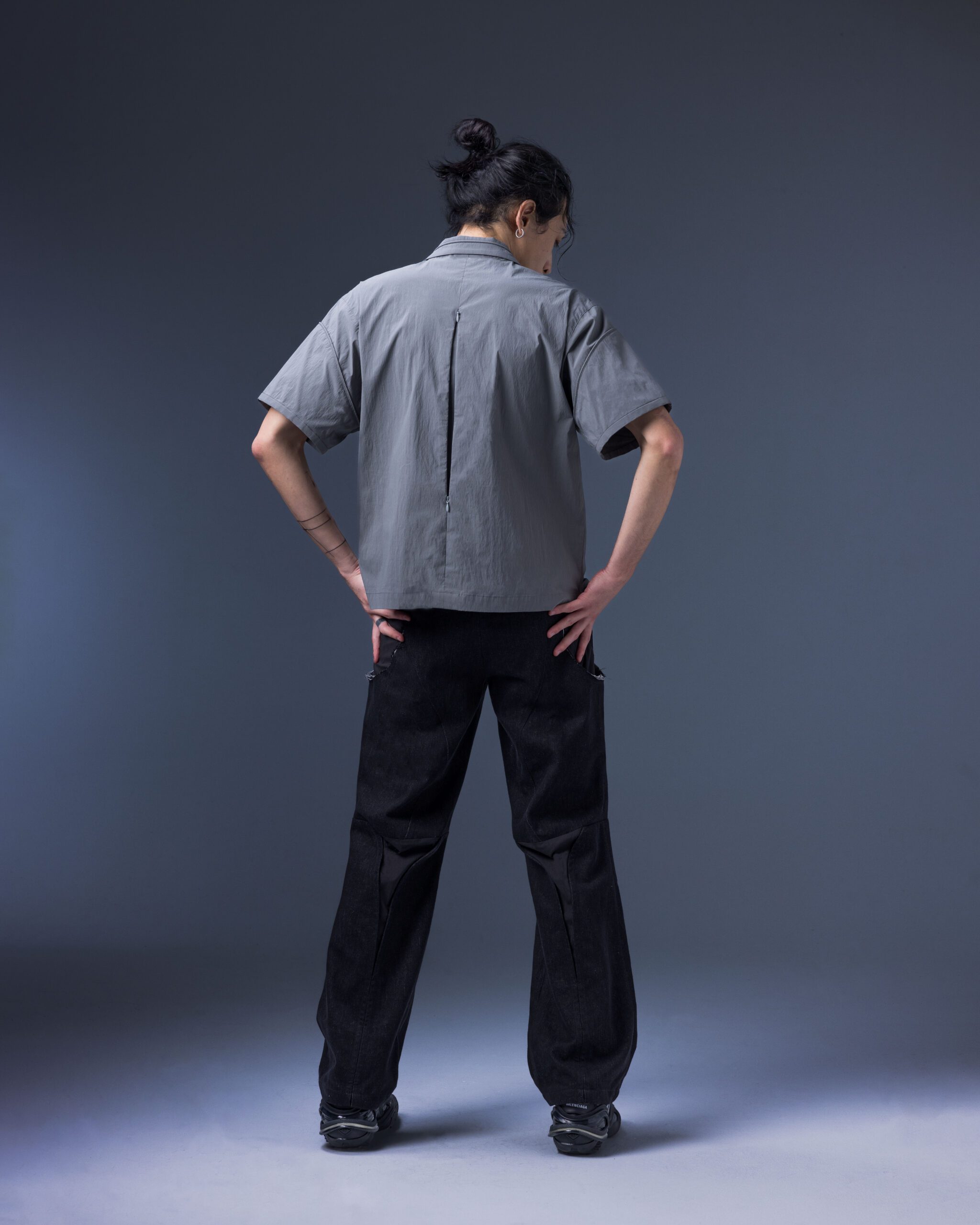 Modular – Elytra Dual-Zip Short Top(gray)