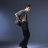 202504050621 Biomimetic – Appendicular Structure Straight Pants(black)
