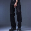 202504050741 Biomimetic – Appendicular Structure Straight Pants(black)
