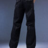 202504050754 Biomimetic – Appendicular Structure Straight Pants(black)