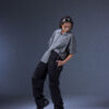 202504051623 Biomimetic – Appendicular Structure Straight Pants(black)