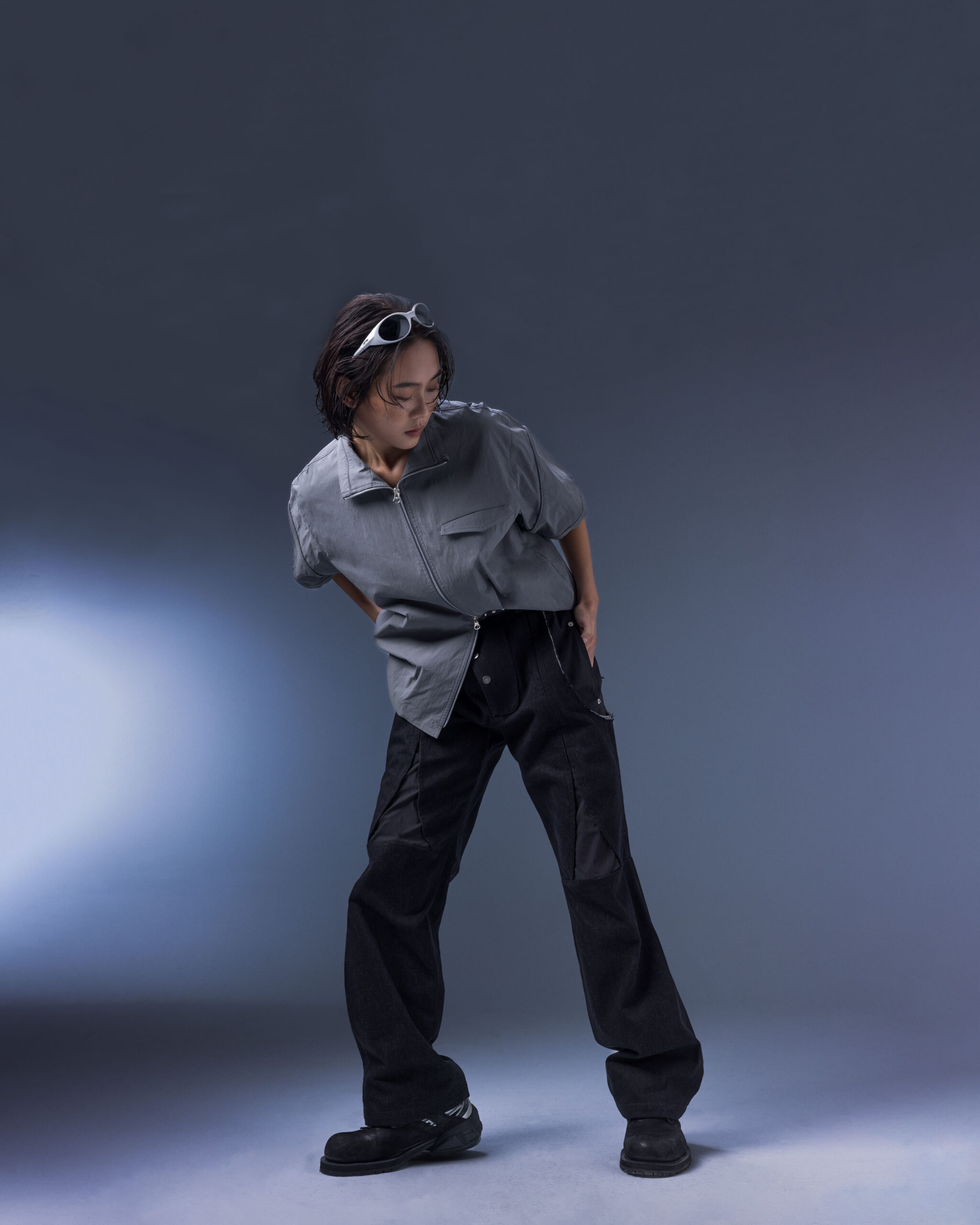 202504051667 Biomimetic – Appendicular Structure Straight Pants(black)