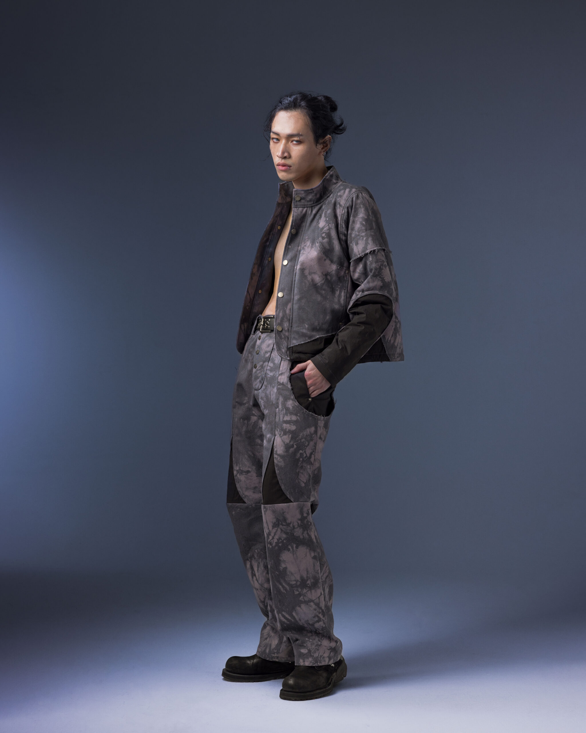Biomimetic – Appendicular Structure Straight Pants(purple)