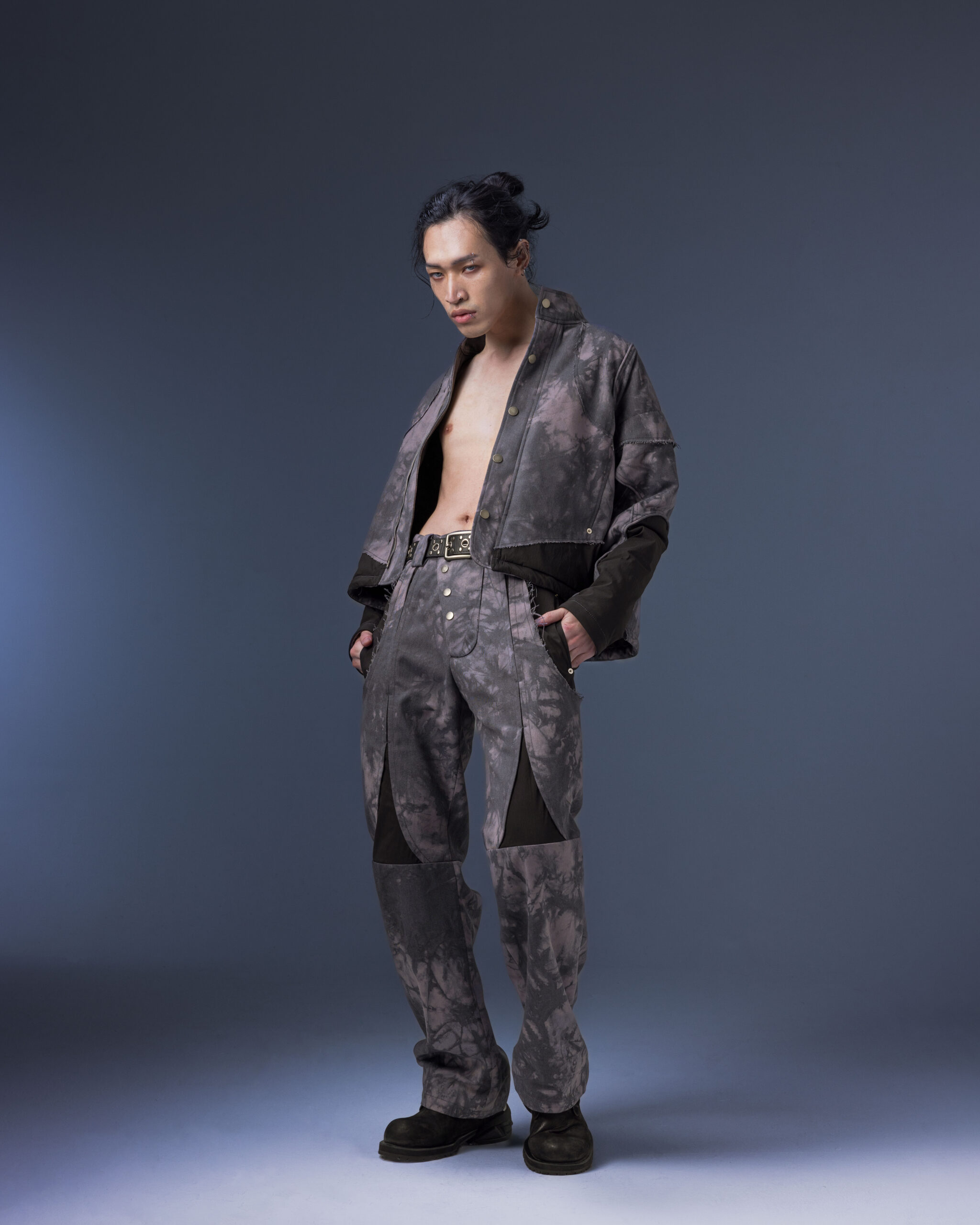Biomimetic – Appendicular Structure Straight Pants(purple)