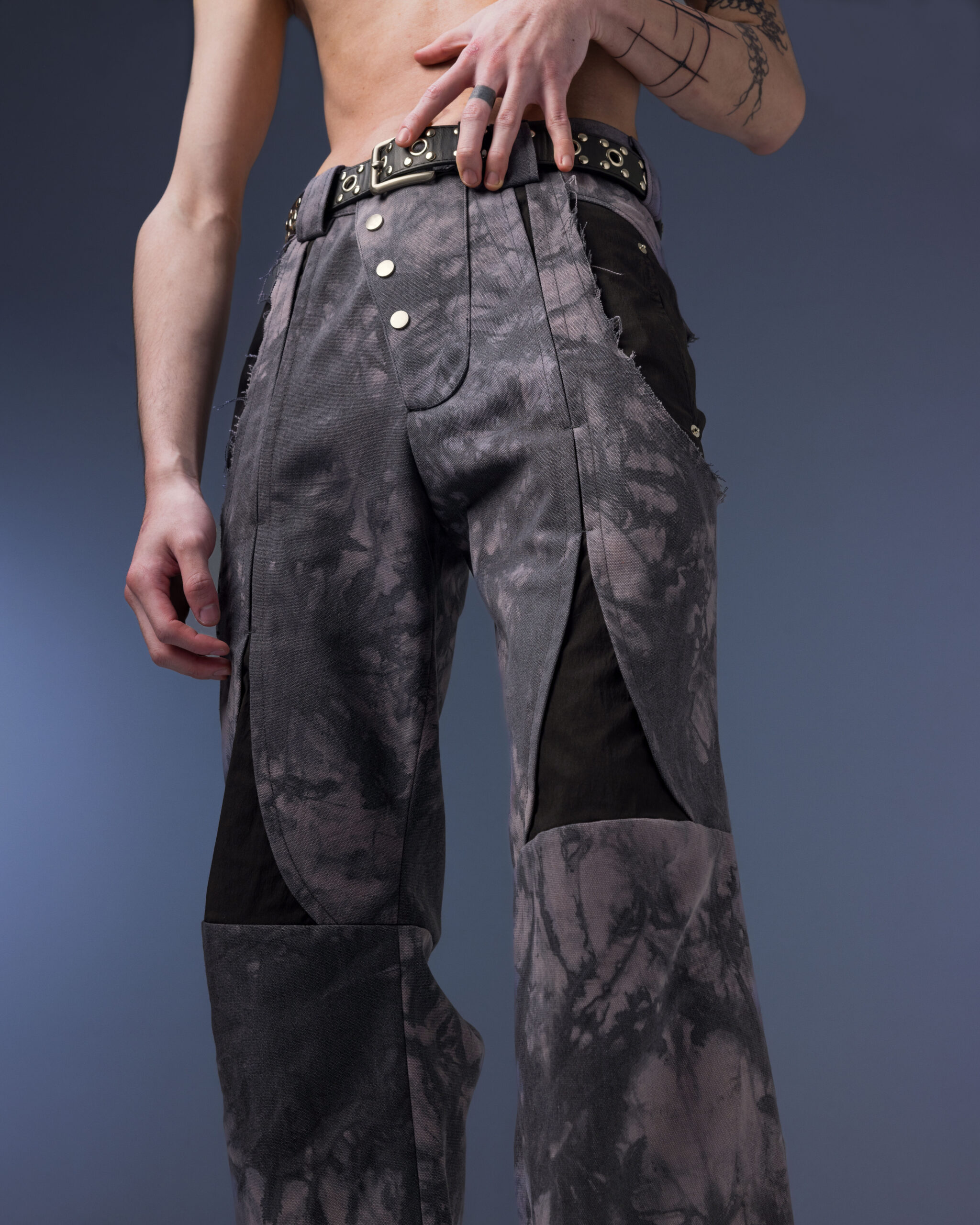 Biomimetic – Appendicular Structure Straight Pants(purple)