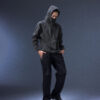 202504050831 Biomimetic – Appendicular Structure Straight Pants(black)