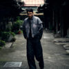 DSC00102 LOW KEY RUN NO.01 / Evolution – Membranous Wing Paneled Wide Denim(black)